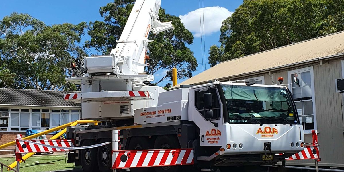 AOR Crane Service at Condell Park Public School