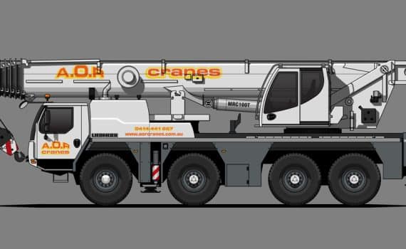 90 Ton Liebherr LTM 1090 crane