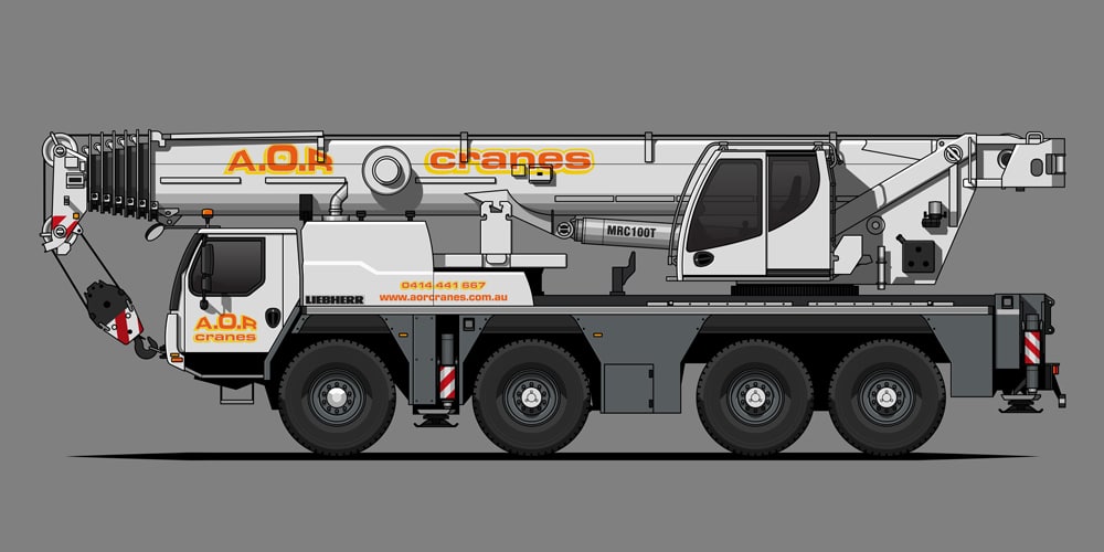 90 Ton Liebherr LTM 1090 crane