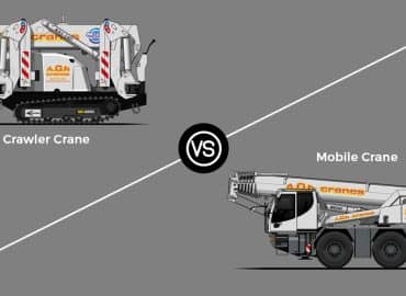 difference crawler cranes vs mobile cranes